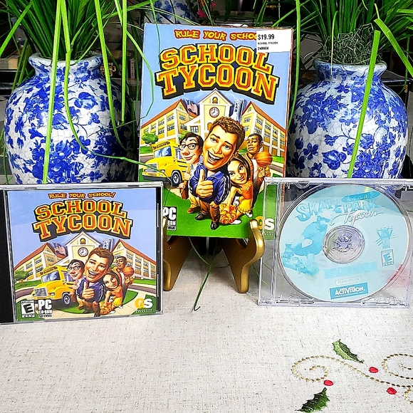 PC School Tycoon & Skate Park Tycoon Game Bundle - Picture 1 of 1